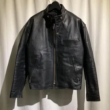 [ vintage ] 가죽 싱글 라이더 블랙