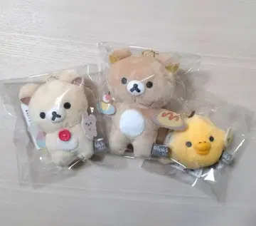 새상품 리락쿠마 봉제 인형 코리락쿠마 키이로이토리 오므라이스