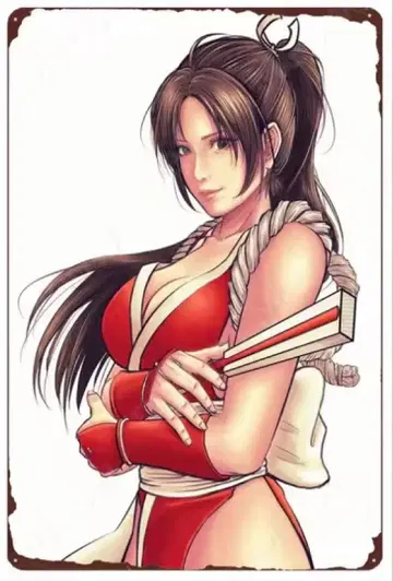 시라누이 마이 [틴 포스터/금속판/새상품/레어템/빈티지 사양]