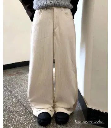 한국 wonder wonder 코듀로이 팬츠 아이보리