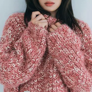 믹스 청키 스웨터