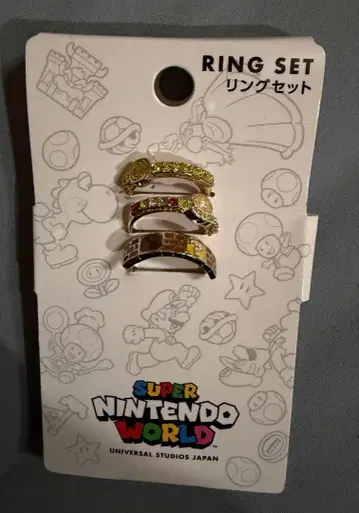 USJ 슈퍼 마리오 반지 세트 [새상품]