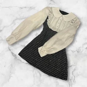 택 포함 새상품 Me roir 미로와르 라메 트위드 원피스 M