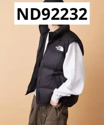 THE NORTH FACE / 다운 베스트 블랙 (ND92232)