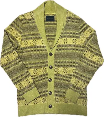 라운지 리자드 페어아일 패턴 가디건 사이즈 2