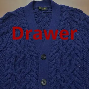[ Drawer ] 가디건 캐시미어 네이비