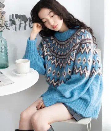 [ WEGO ] 페어아일 니트 풀오버