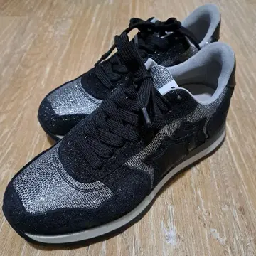 아틀란틱 스타즈 블랙/실버 스니커즈 37