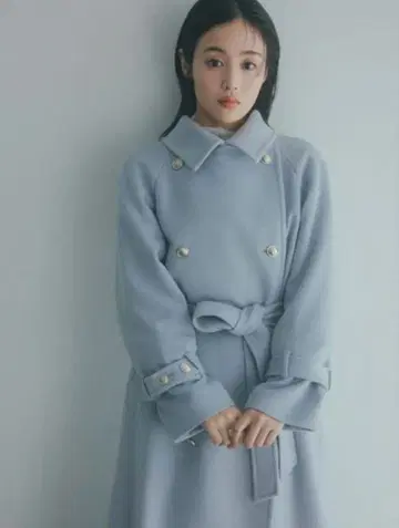 SNIDEL 울 캐시미어 스탠드 카라 코트