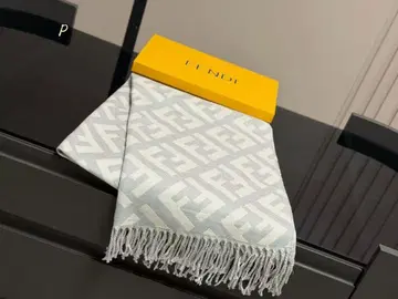 F 로고 머플러 라이트 블루