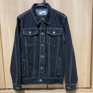 블랙 데님 자켓 M