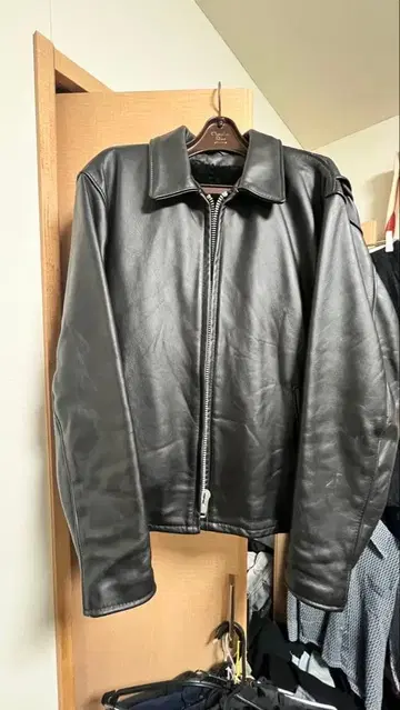 [ 최종 가격 인하 ] Schott 블랙 가죽 자켓 size 38