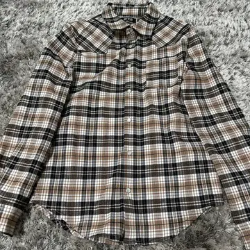 아담스 저글러 브라운 긴팔 체크 셔츠 RTEG