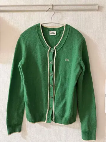 LACOSTE 그린 긴팔 가디건