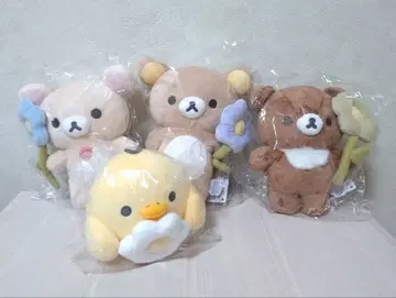 새상품 베이직 플라워 리락쿠마 코리락쿠마 봉제 인형 키이로이토리