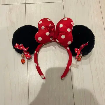 디즈니 미니 머리띠 귀찌 빨간색