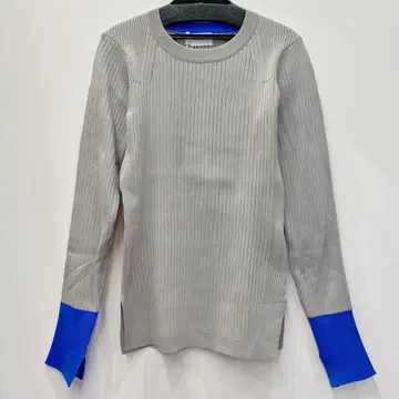 [ 새상품 미사용 ] Herencia 바이컬러 리브 니트