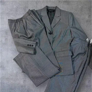 새상품급 CELEB-IST 그레이 울 실크 혼방 3점 정장 세트 11호