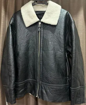 UNITED TOKYO 가죽 자켓 블루종 블랙