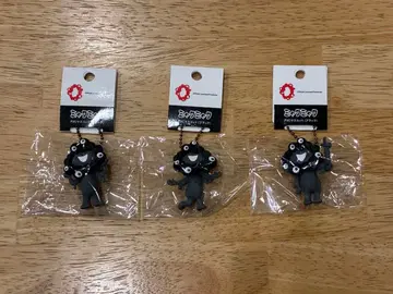 블랙 미야쿠미야쿠 PVC 키링 (블랙) A B C 3개 세트