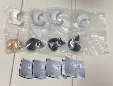 따끈따끈 강아지 가챠가챠 치와와 4마리 세트 초코 블랙