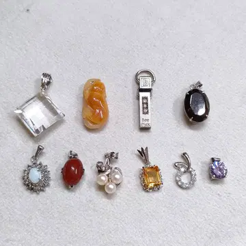 CO59 펜던트 탑 10점 오팔 수정 펄 등