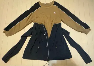 SNIDEL x AWESOME 맨투맨 도킹 원피스