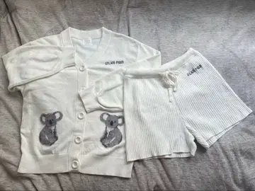 gelato pique 코알라 자카드 가디건 & 숏팬츠 세트