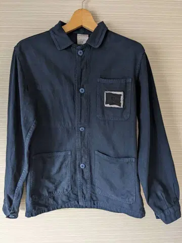 프랑스제 빈티지 워크 자켓 42 네이비 페이드 분위기 발군