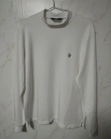 먼싱웨어 흡습 발열 모크넥 긴팔 셔츠 L/화이트