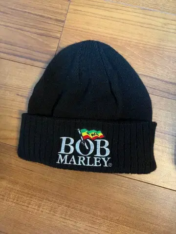 BOB MARLEY 블랙 니트 모자