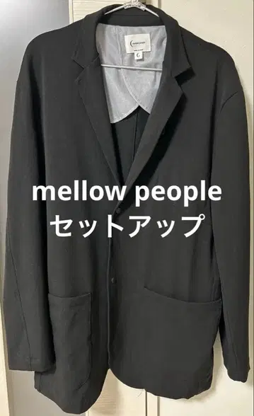 mellow people 캐주얼 수트 블랙 셋업