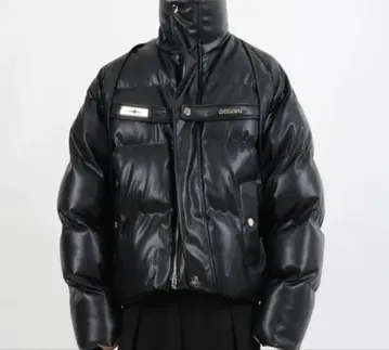 아우터 다운 블랙