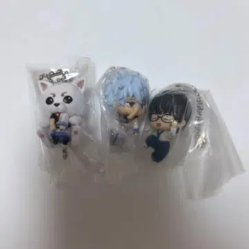 은혼 쥠으로 이어지는 마스코트 스트랩 긴토키 사다하루 신파치 가챠