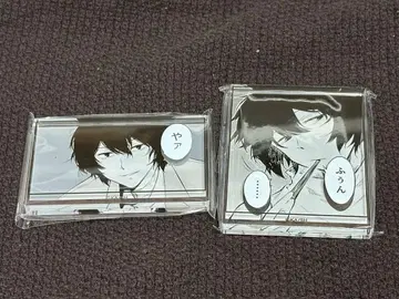 문호 스트레이독스 시계 부품 플레이트 스탠드 다자이 오사무 2점