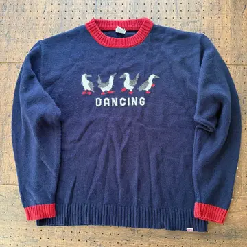 CHUMS 참스 남성용 니트 스웨터 XL DANCING 펭귄