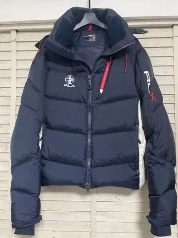 RLX 네이비 다운 자켓 후드 부착