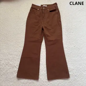 [ 새상품급 ] CLANE 클라네 정가 2.4만 숏 벨 보텀 데님 브라운