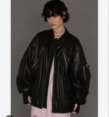 PRANK PROJECT 인조 가죽 MA-1