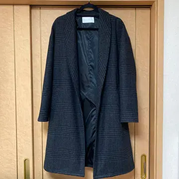 GOSTAR DE FUGA 푸가 멜톤 숄 가운 코트 체크