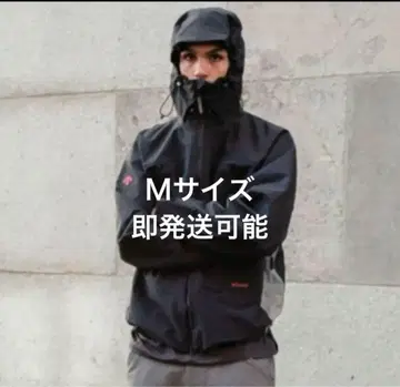 DESCENTE JJJ자운드 하드 쉘 후드티 블랙