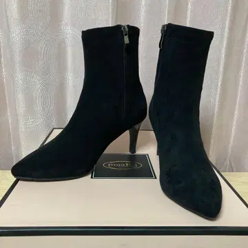 스틸레토 숏부츠 블랙 스웨이드 M 사이즈 maaRu