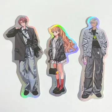 GRAY x ACCENT 스티커 아카기 웬 이브라힘 키라 타마코