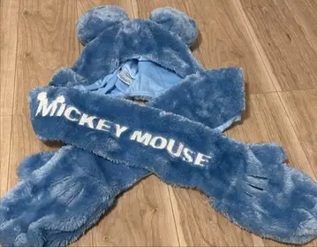 미키마우스 귀 포함 후드 머플러