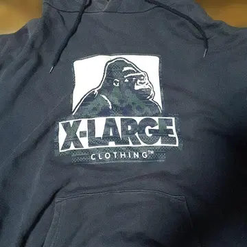 X-LARGE 고릴라 로고 후드티 M 네이비