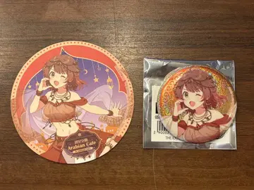 애니메이트 카페 하나미 유메 아라비안 캔뱃지 코스터