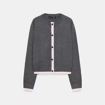 완판템 ZARA 콤비 니트 가디건/대비 니트 가디건 M