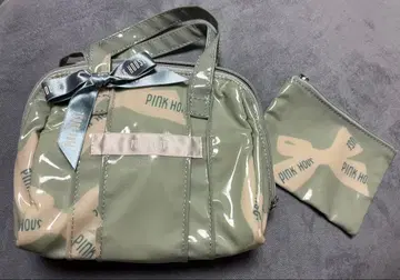 핑크하우스 미사용 스카이블루 미니백 파우치 포함