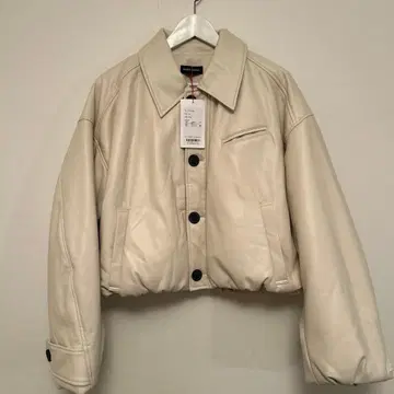 MARSON SPECIAL 비건 가죽 벌룬 블루종