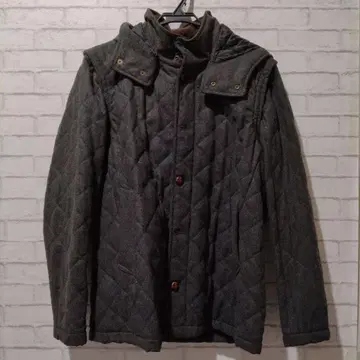 그레이 퀼팅 자켓